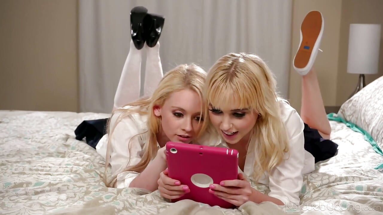 Besties Chloe Cherry & Athena Rayne Turn to Steamy Lesbian First Time Over Wrong Link to Naked Girls