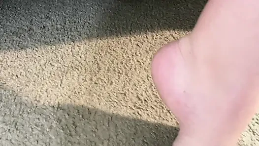 Sexy bBW strip und footjob