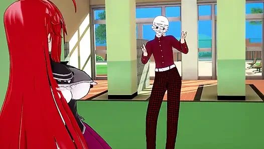 Rias Gremory sex in der Bibliothek - EINER DER SCHWÄNGER, EINE DER ERYTHES-Serie