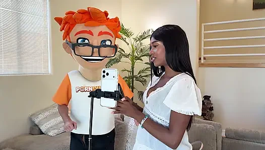 I Cast Athletic Ebony Babe Poppy Cox and She Ended Up on My Dick