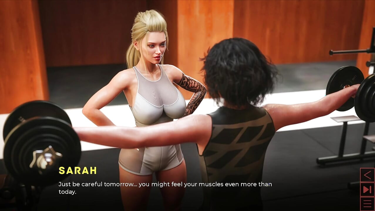 the synthetic milf in bathroom gym public