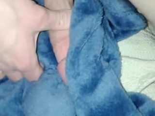 Me masturbating with silky blanket