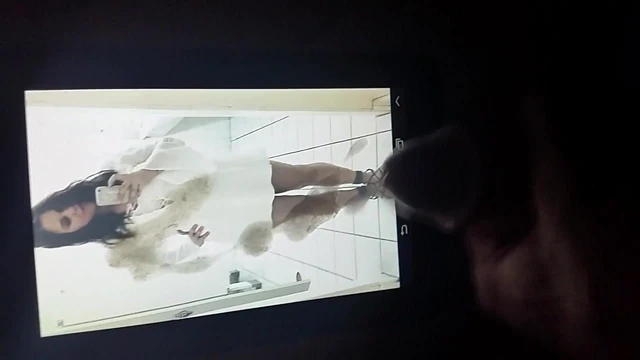 White girl sexy dress cum tribute
