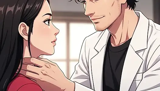 Priya'nın göğüsleri nashedi doktoru tarafından sert basılıyor