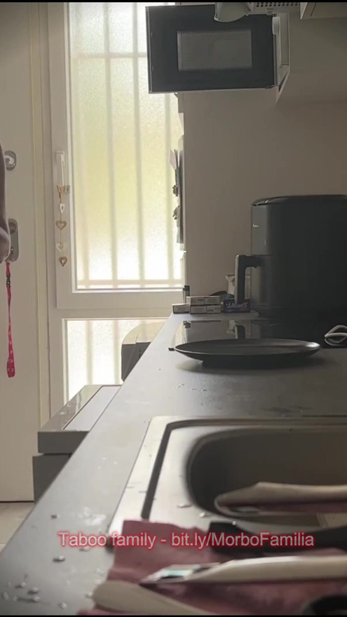 Submissive Mommy's Duties: Cooking Naked in the Kitchen | Clip 3
