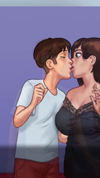 Nezaboravan trenutak iz "Ljubim svoju maćehu dok dodirujem njezinu veliku guzicu (Summertime Saga #18) - Jazziuu"