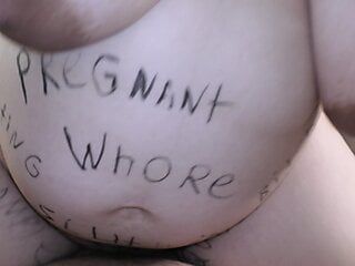 Pregnant Bbw Cheating Milf Milky Mari Covered In Dirty Body Writings Dominates Her Cuckold Hubby Until Creampie!