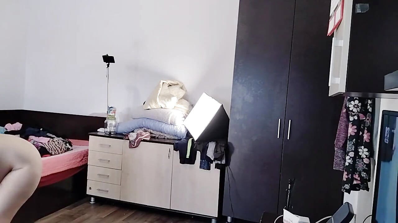 Amateur Wife Has Fun Trying on Clothes That She Cuts