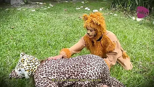 Natgio Mix: Vahşi Aslan ve Leopar Seks Oyunu