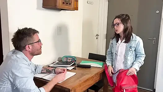 I deflower her ass in exchange for passing the school year. Ft. Luchibbok