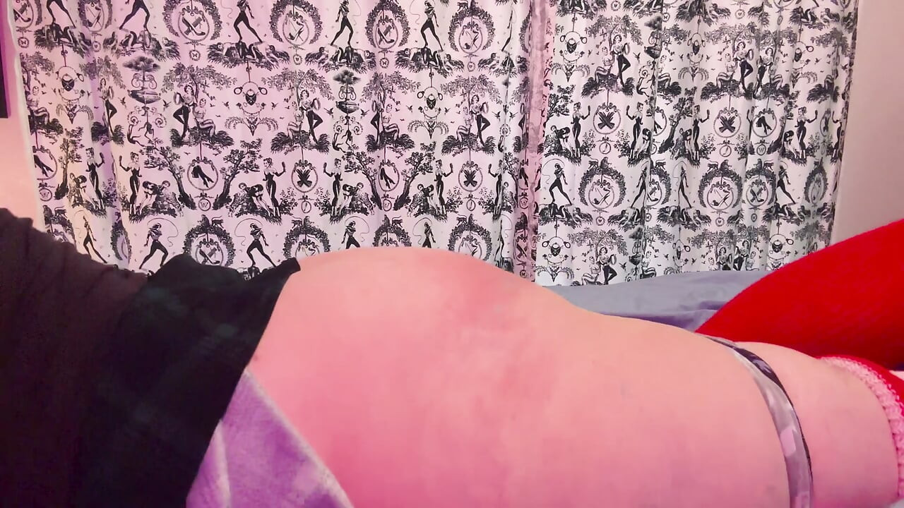 Fat sissy ass spanked red - for charity