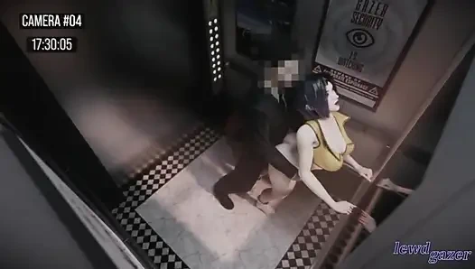 Aufzug-sex in hentai animiert