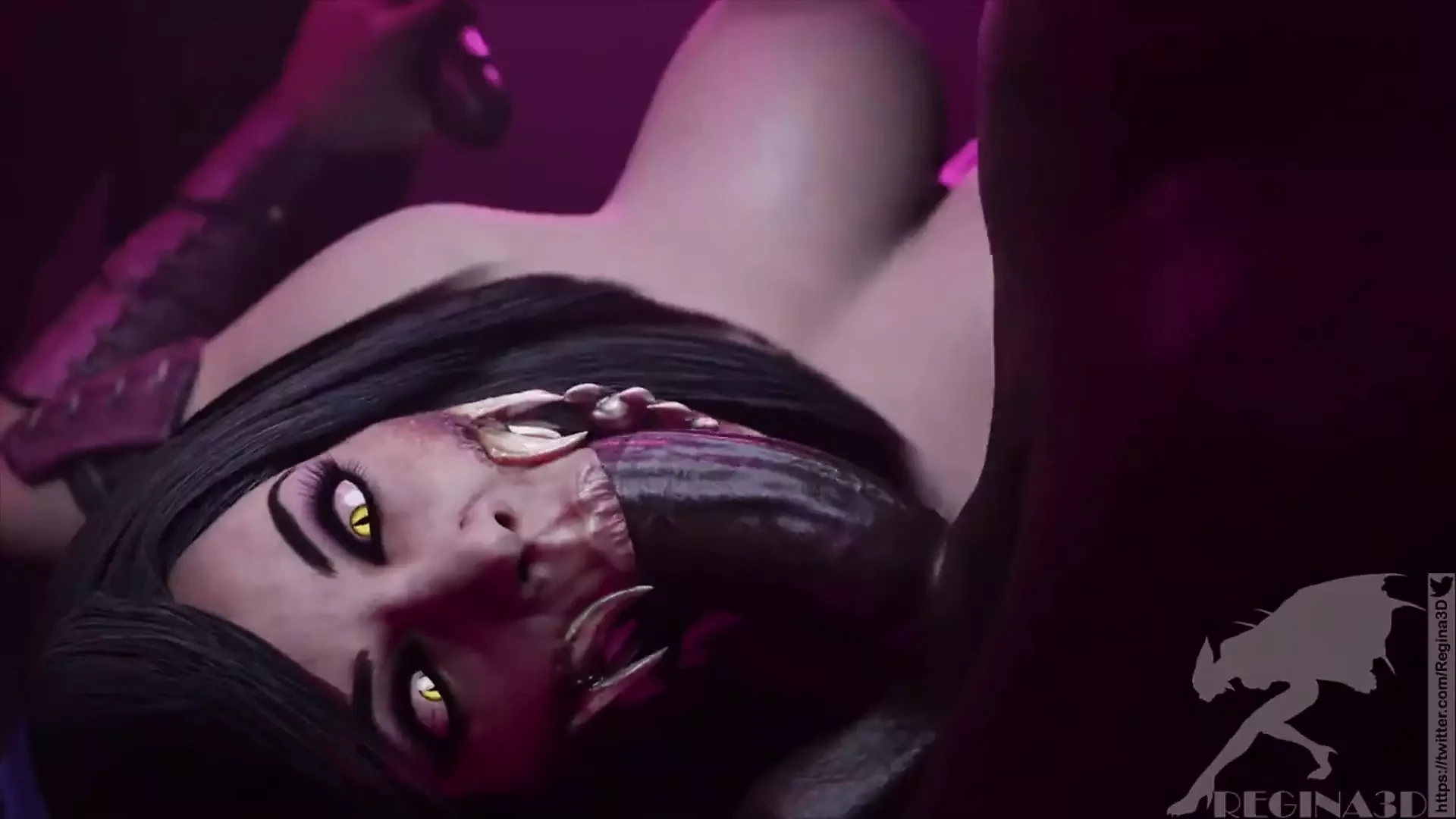 MK MOnster Girl Sucking A BBC