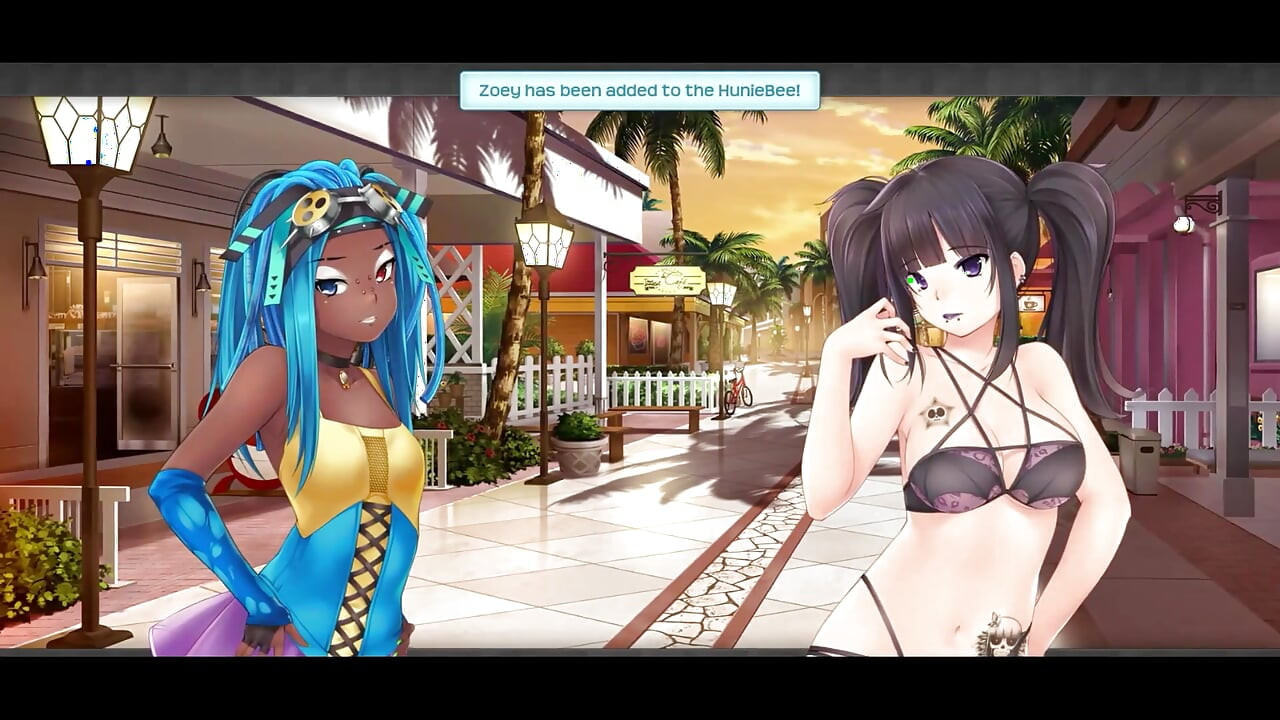 Huniepop 2 - Întâlnire dublă - partea 7 Gagici excitate în lenjerie de Loveskysan