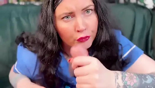 Nurse Ffw Deepthroats Dr to CIM & Swallows His Cum