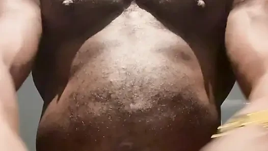 Latex Encased Muscle Butt Nippleplay Wank Cum Solo