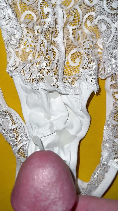 Cum on wife’s panties 36