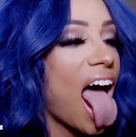Sasha Banks and her sexy tongue