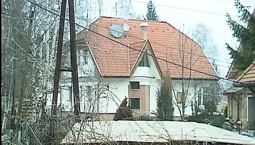 Cum Eating German Babe Banged in a Gang Bang Session