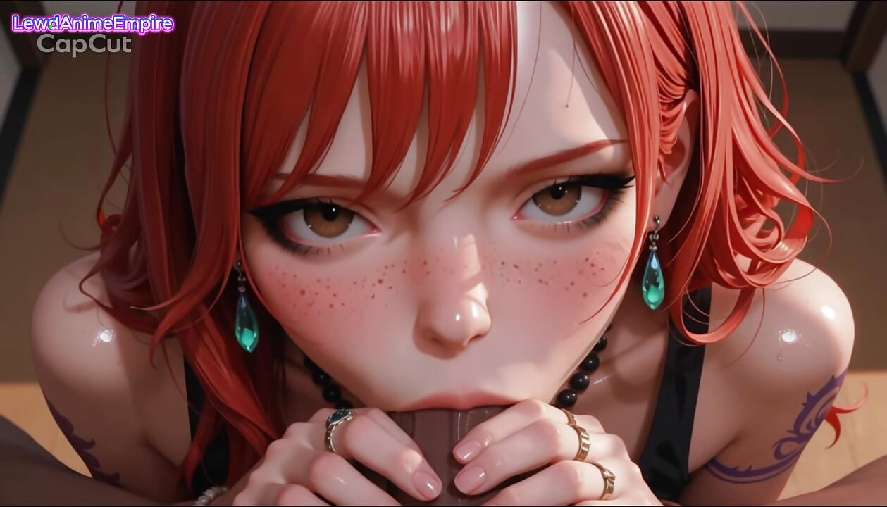Dvostruka penetracija Nico Robin + cumshot svuda po Frireninom ogromnom dupetu