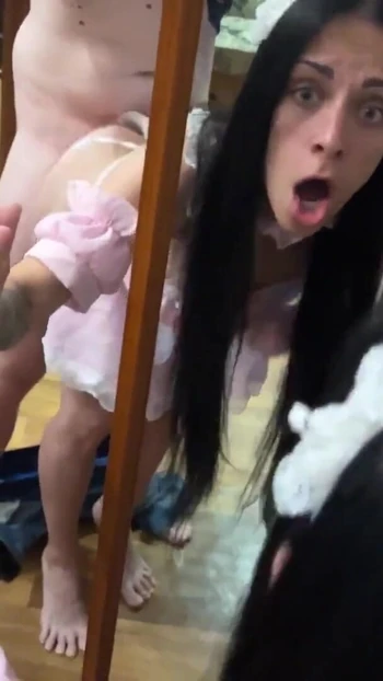 Powerful moment from "It's good that my husband doesn't know how great my stepson creampie in me"