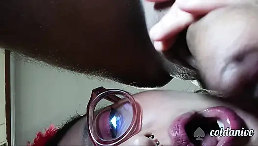 Sexy woman gives husband anal blowjob pt1 prostate masturbation with tongue and fingers