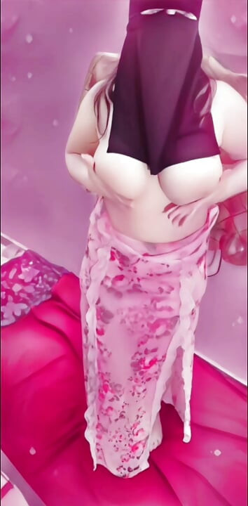 Déesse arabe voilée, danse sexy du ventre, strip-tease, adoration arabe hentai