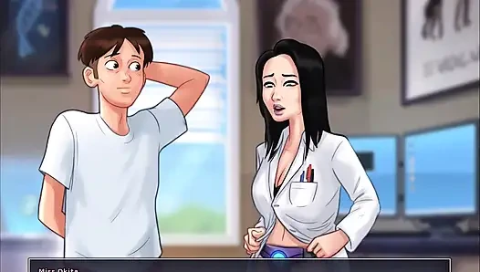 Kisah musim panas - adegan seks nona okita