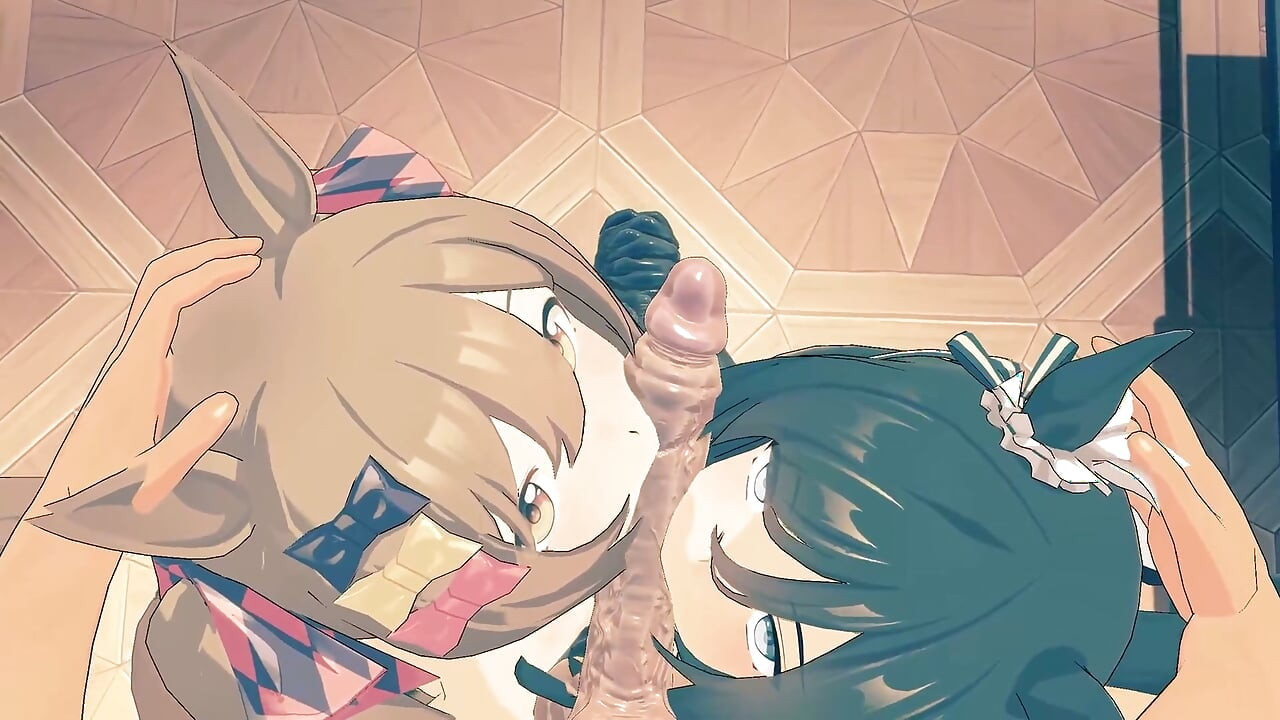 Uma Musume - Eishin Flash and Smart Falcon Bunnysuits Sex - 3D Hentai Animations