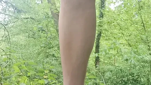 With the dildo in the forest - swiss girl