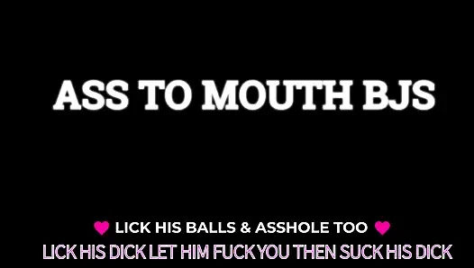 AUDIO ONLY - Become prepared and motivated to perform ass to mouth BJS