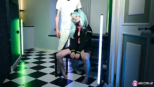 Большой член для грудастой аниме-шлюшки Rebecca Nikson