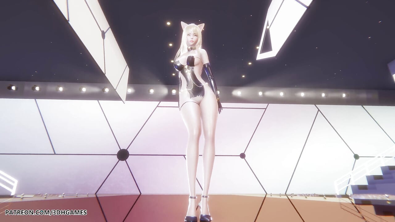 Mmd Hyo Min - Nice Body Ahri Sexy Striptease League of Legends Hentai Uncensored 4K 60fps