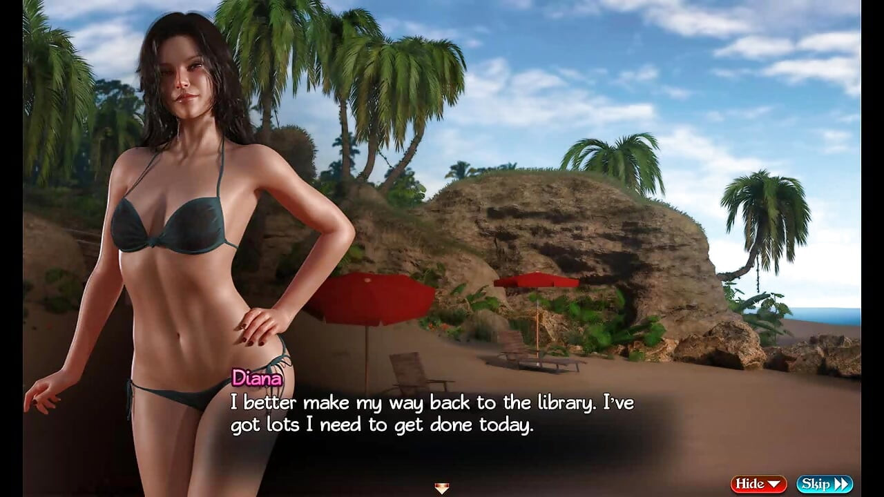 Treasure of Nadia: sexy milf with huge tits on the beach ep.46