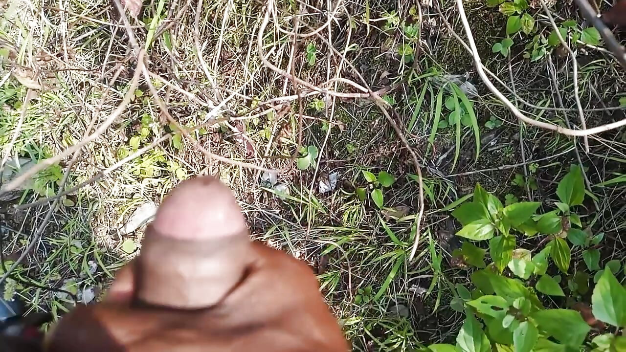 The girl shuddered and ran away from my thick penis and it was fun