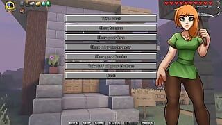 Minecraft Horny Craft - Part 3 - Alex Gives Blowjob To Steve By LoveSkySan69