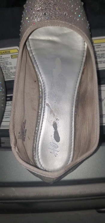 mechanic found grey sparkly flat in customer van