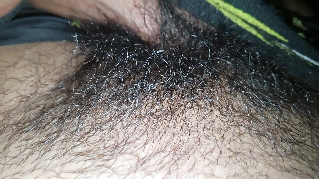 Playing with me cock outdoors