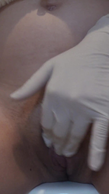 My Pregnant Indian Stepsister Is in White Medical Gloves in the Toilet and She Farts in the Toilet Then Shows Her