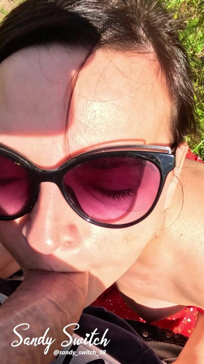 Udendørs Blowjob