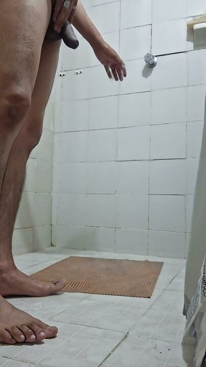 Entspannen sie sich in der dusche