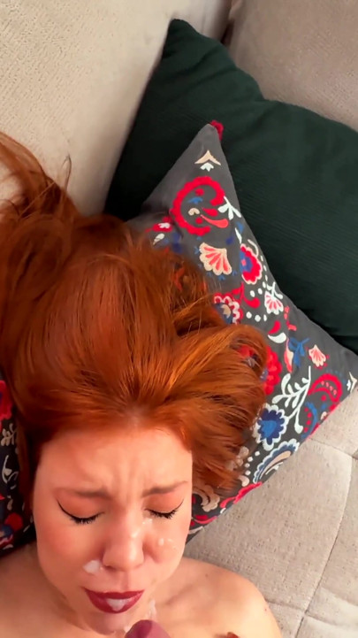 A big compilation of huge cumshots for a redhead beauty. | Clip 2