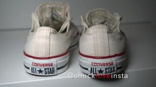My Sister's Shoes: Converse White (worn!)