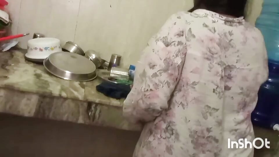 A Stepbrother From Our Neighborhood Came to My Kitchen to Fix the Hand Washing Machine Pipe Line and Had Sex with Me