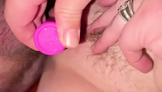 Cheating wife at fancy hotel to get off finally doggy squirt POV