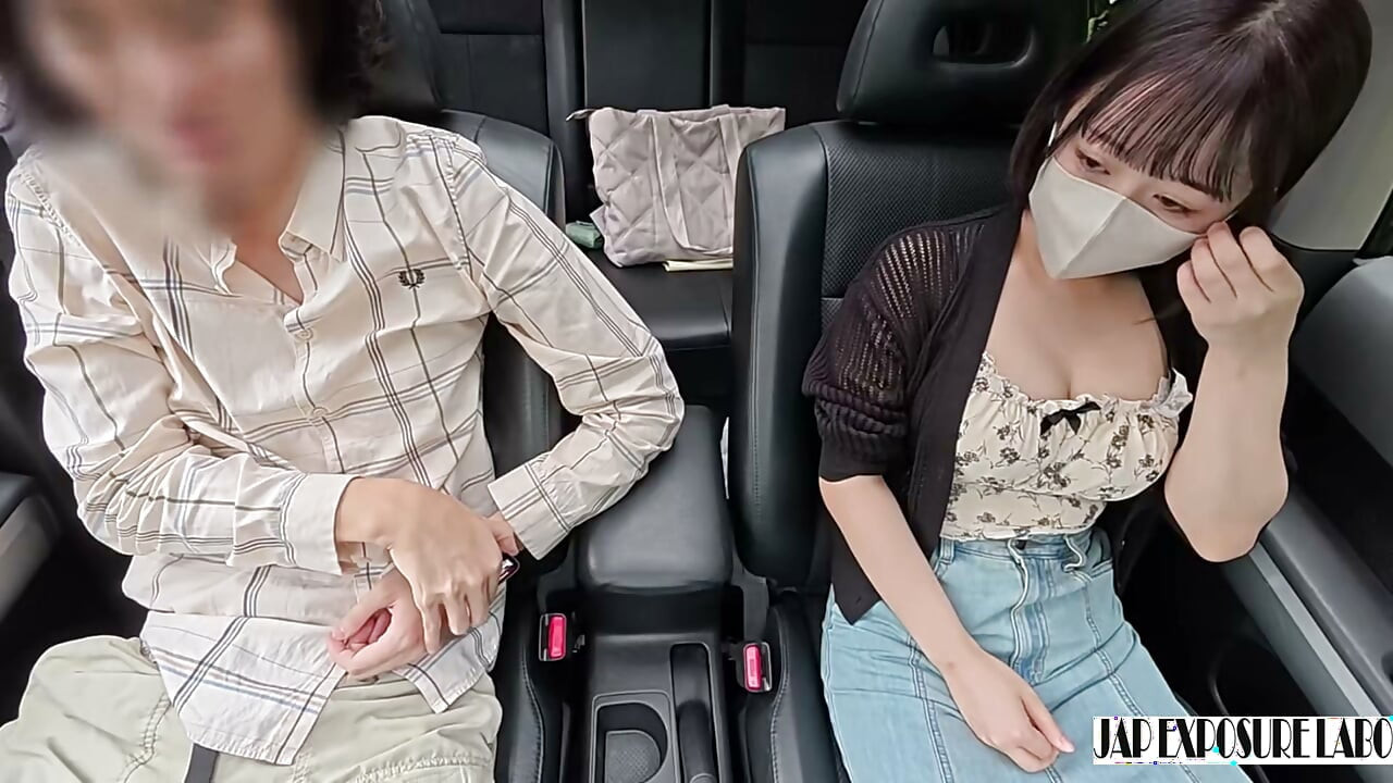 Megaton Boobs You Can See Even Through Her Clothes. Car Blowjob, Cum in Mouth, She Swallows It All!