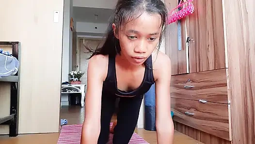 Часть 2: потный оргазм после тренировки