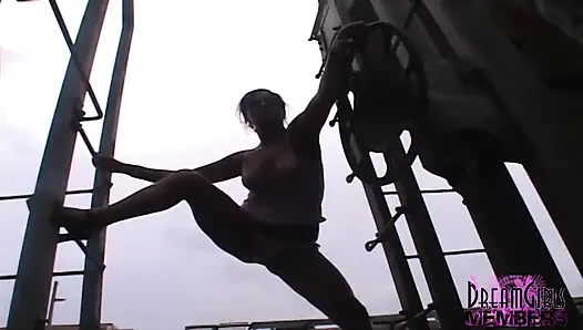 Wild Public Flashing Adventures with Two Hotties