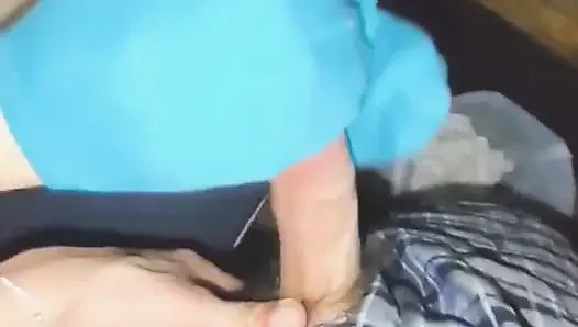 Seksi mavi no show bilek çorap çoraplı mastürbasyon elle muamele boşalma