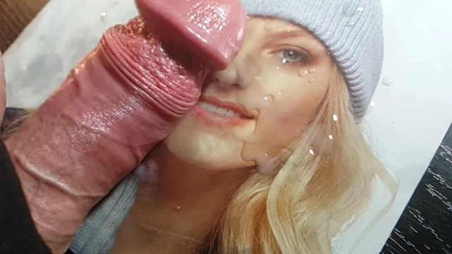 blonde wet face